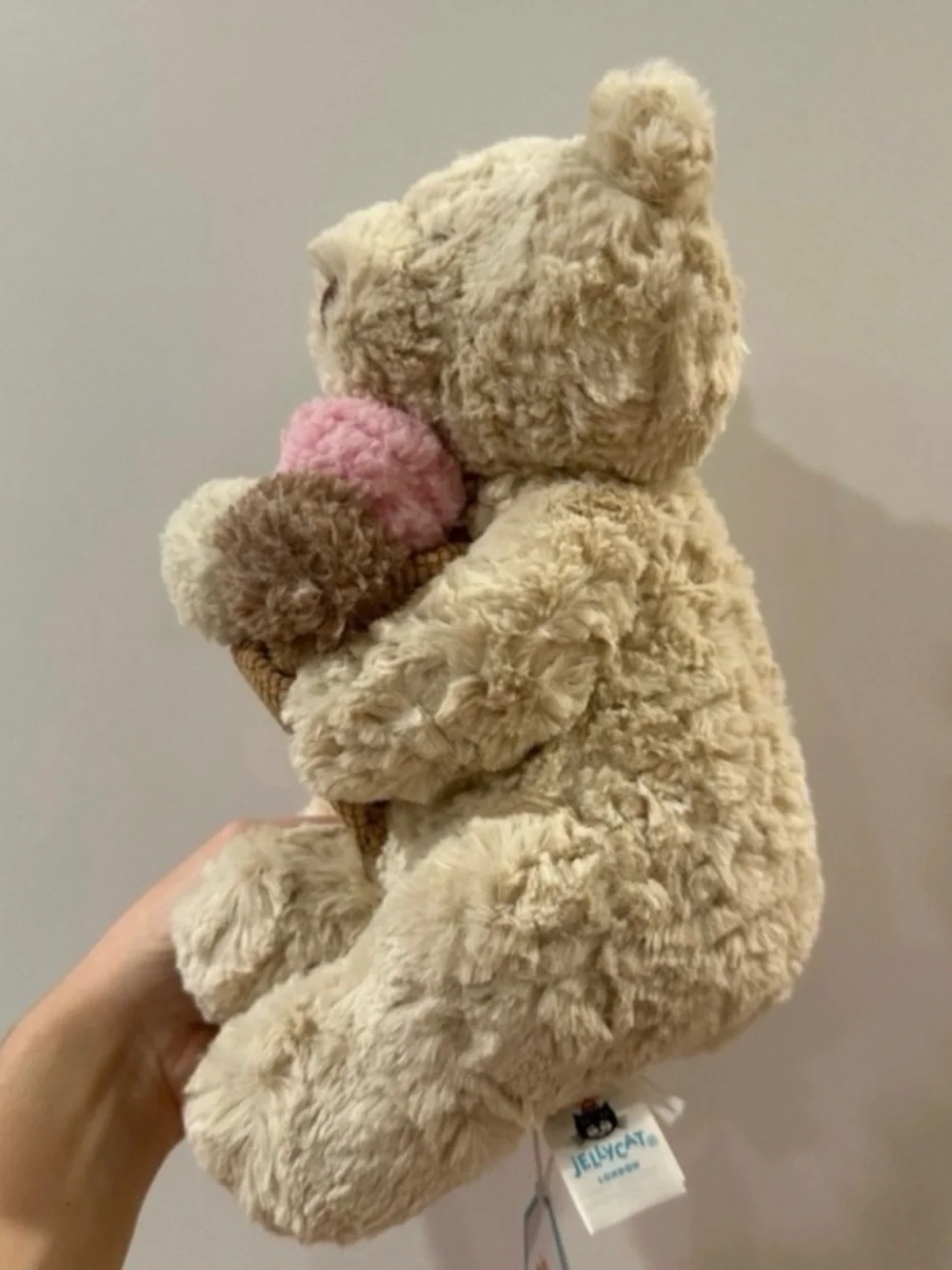Authentic Jellycat NYC Exclusive Oatus Bear With Ice Cream